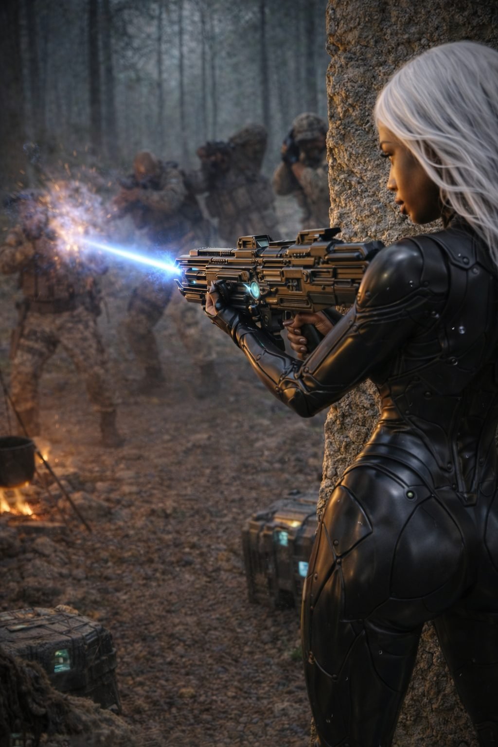 She stepped out like a storm, shooting everything in sight.