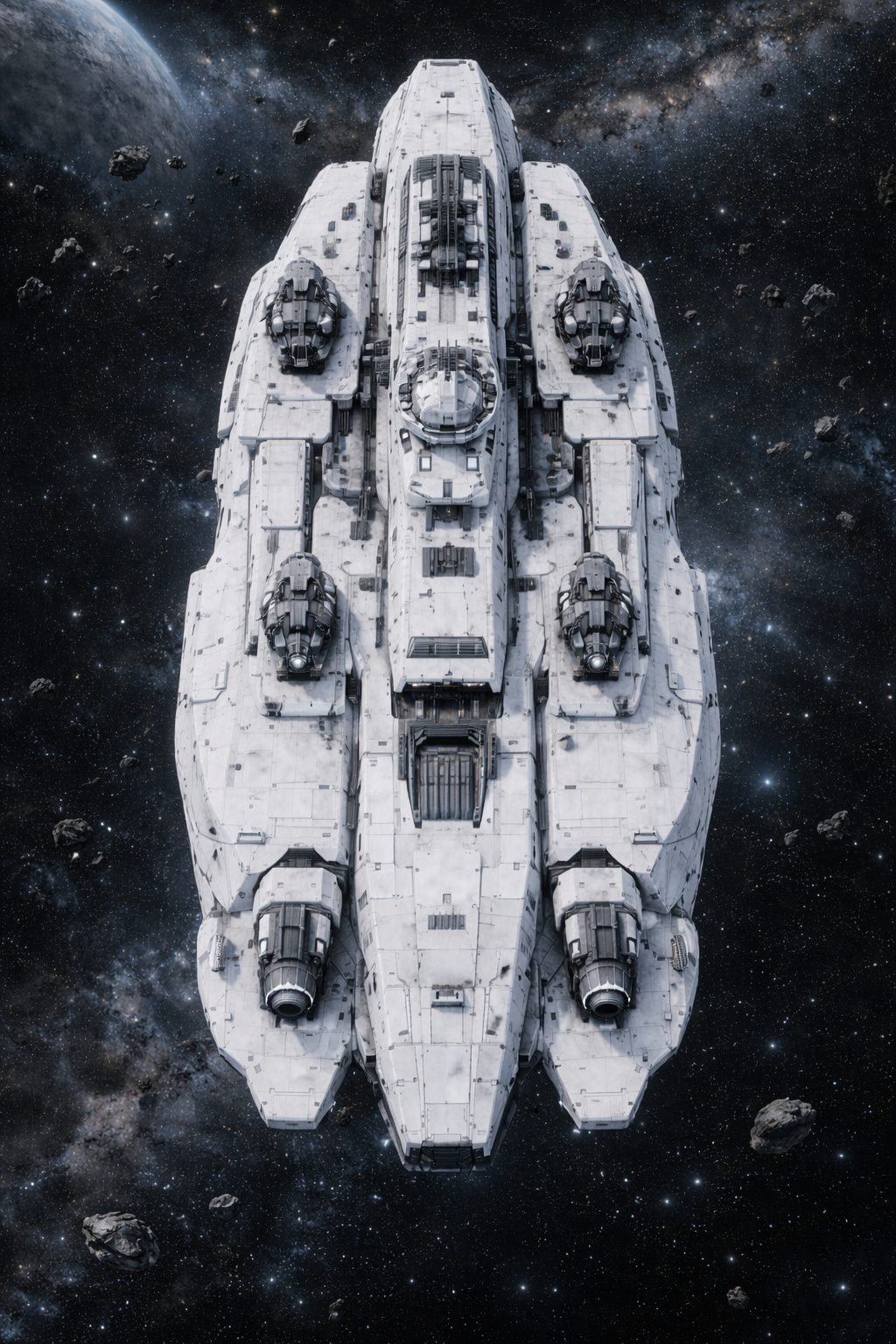 A ship landing sequence.